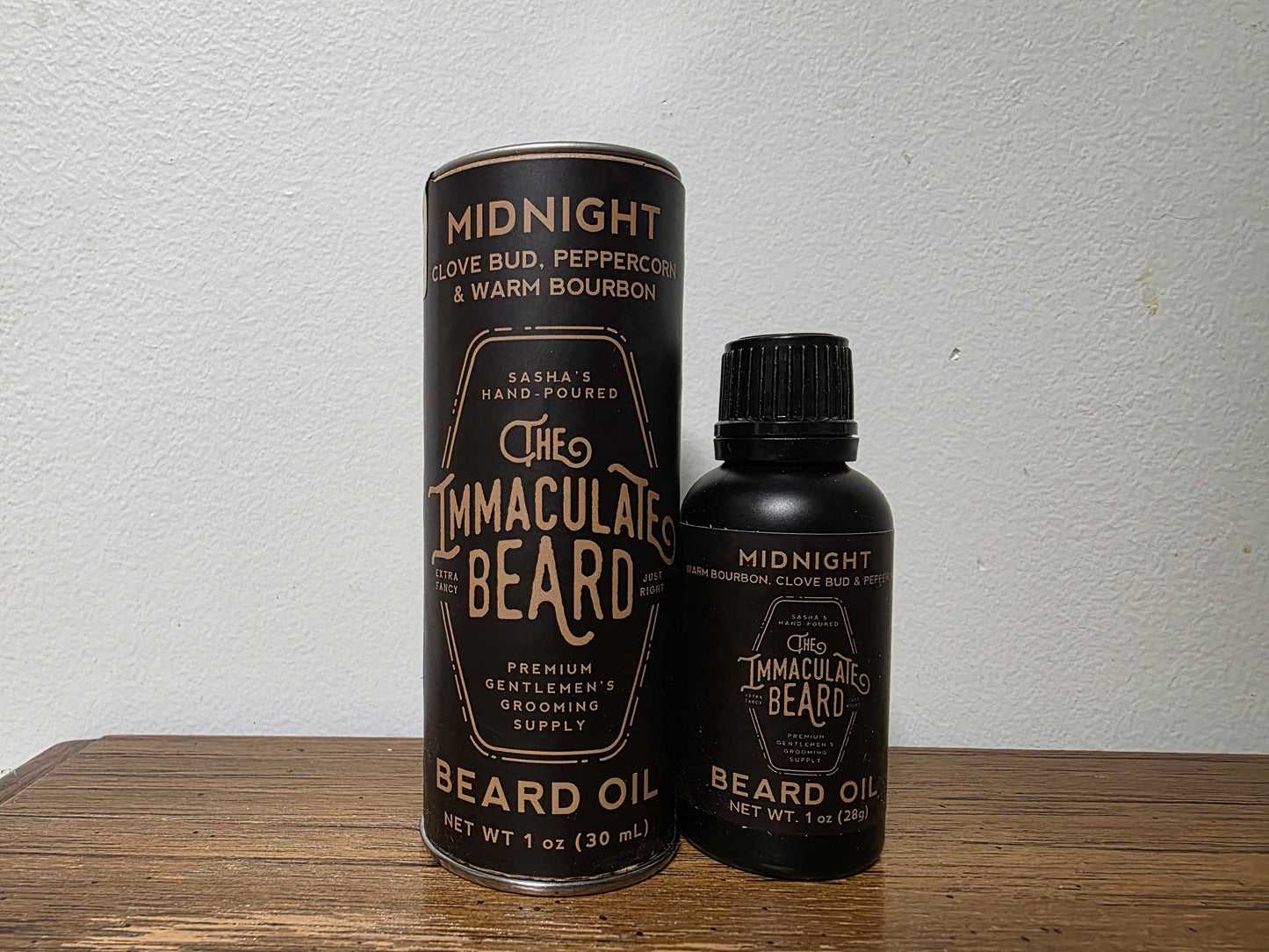 Midnight Beard Oil –, Peppercorn & Warm Bourbon