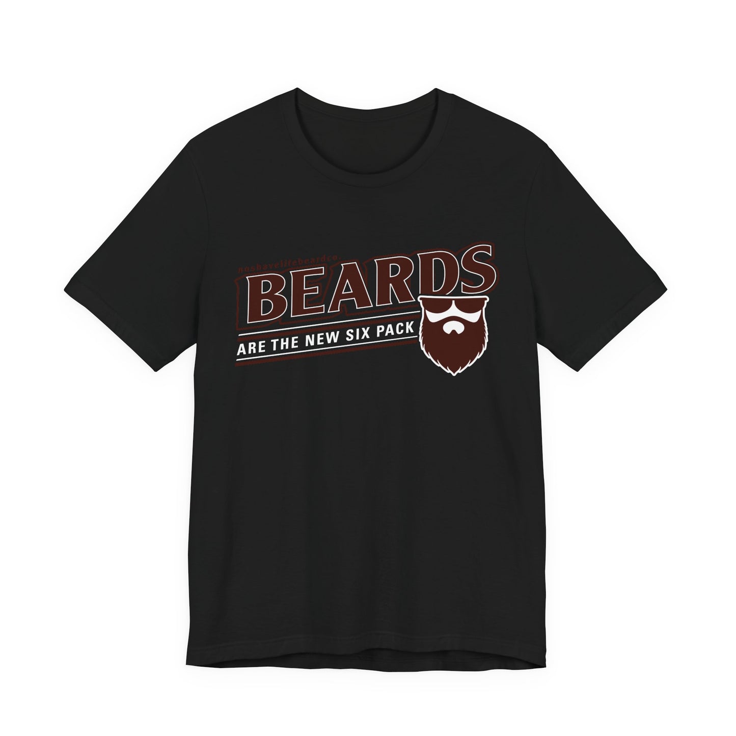 Beards Are the New Six Pack Black T-Shirt
