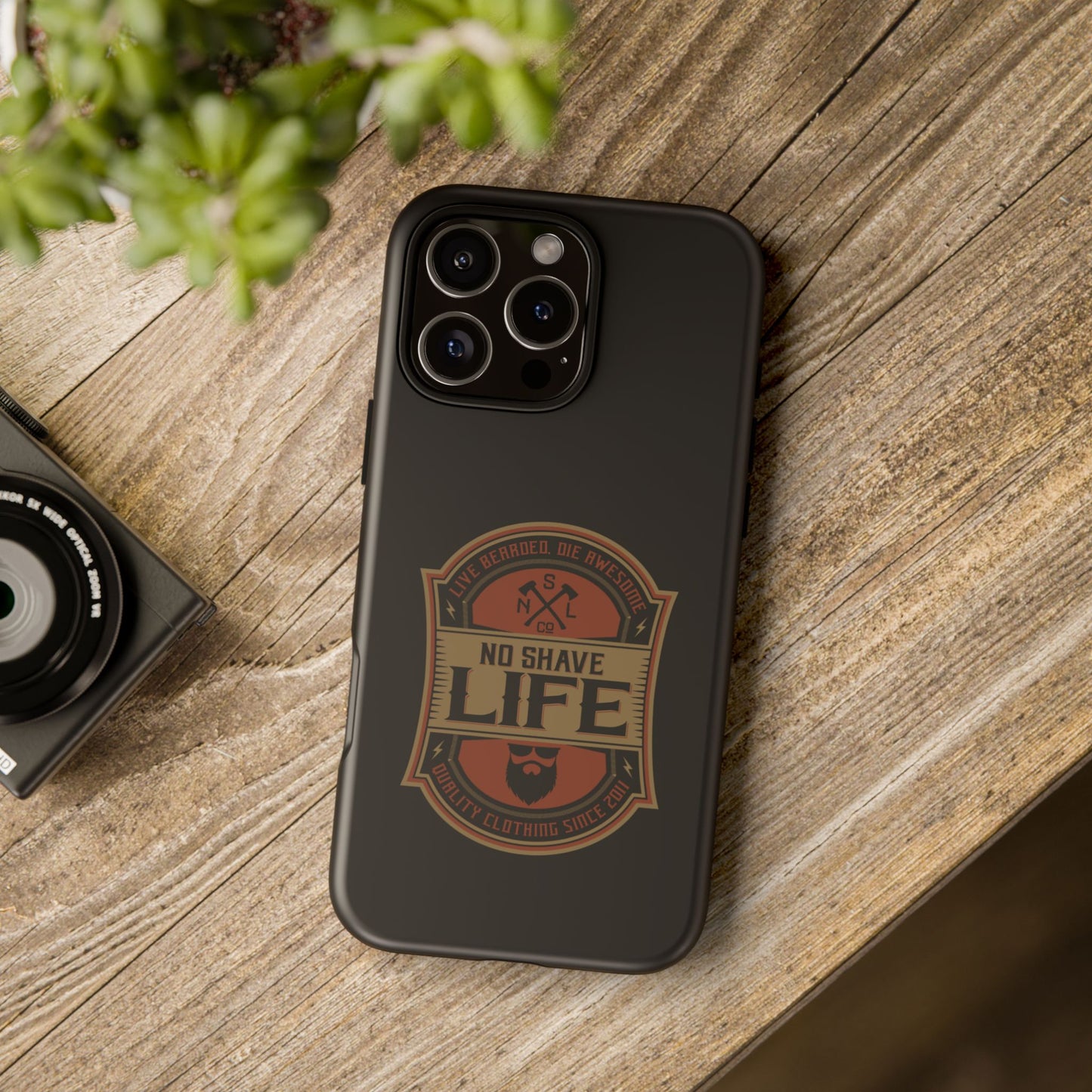 Live Bearded Hard Phone Case