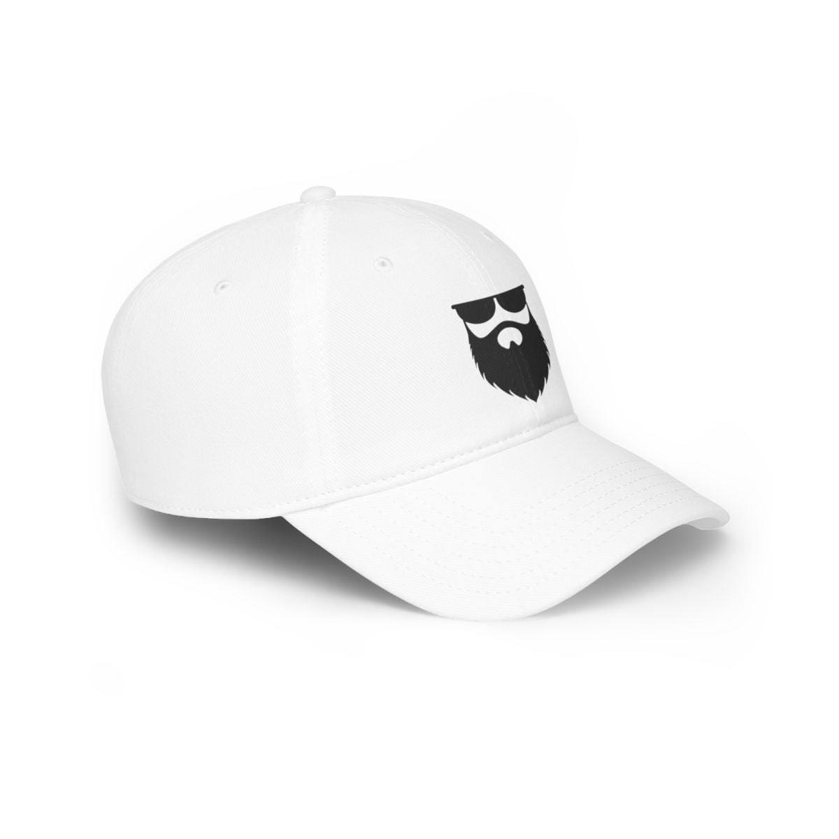No Shave Life White Baseball Cap