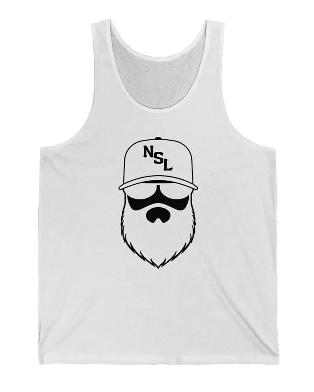 No Shave Life Beard League White Men's Tank Top|Mens Tank Top