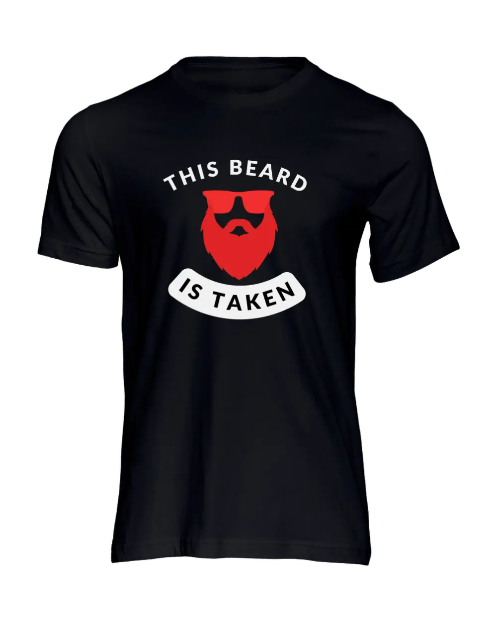 Loved By A Bearded Man/This Beard is Taken Couple T-Shirt|Couple T-shirt