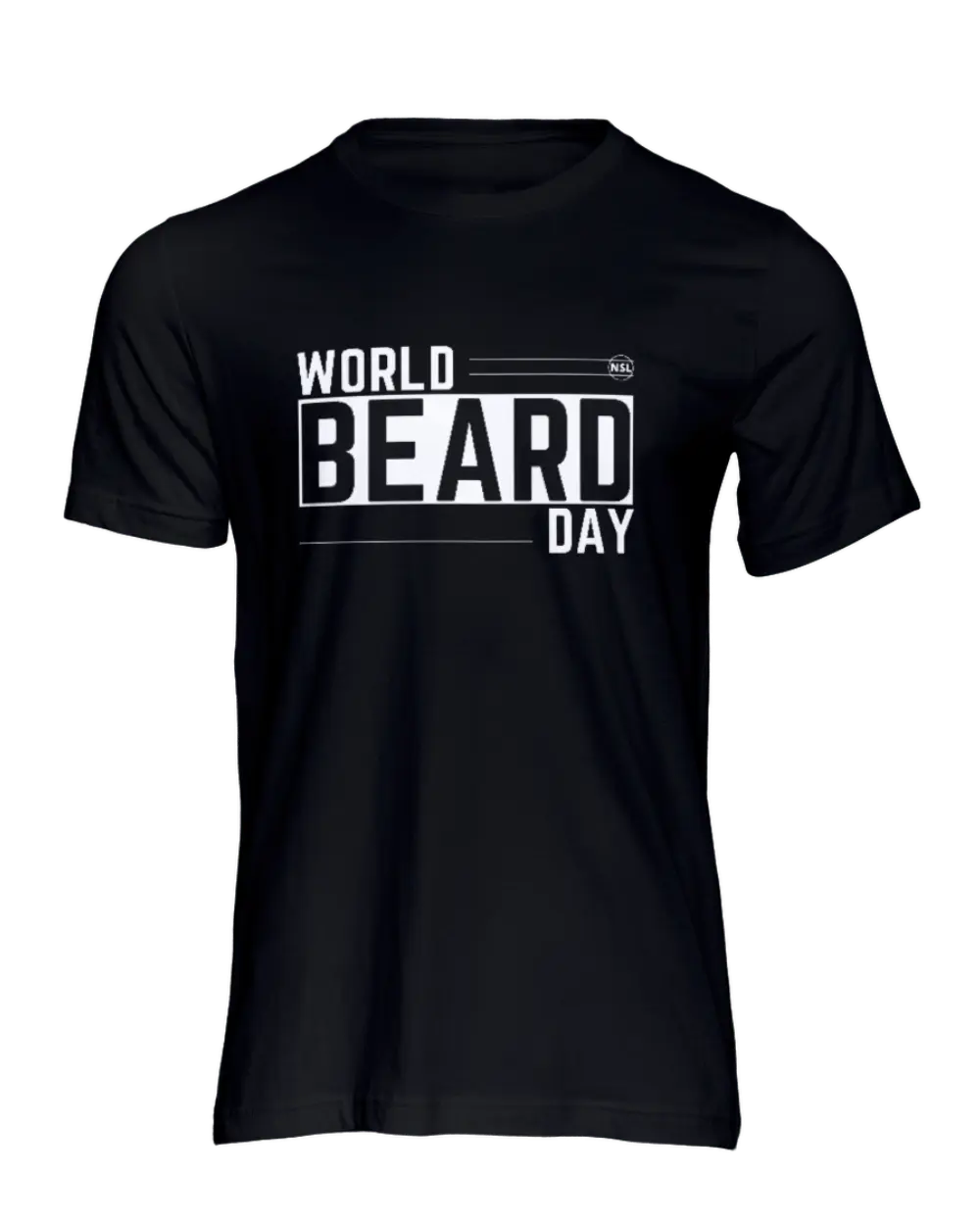 WORLD BEARD DAY Ver 3 Black Men's T-Shirt|T-Shirt