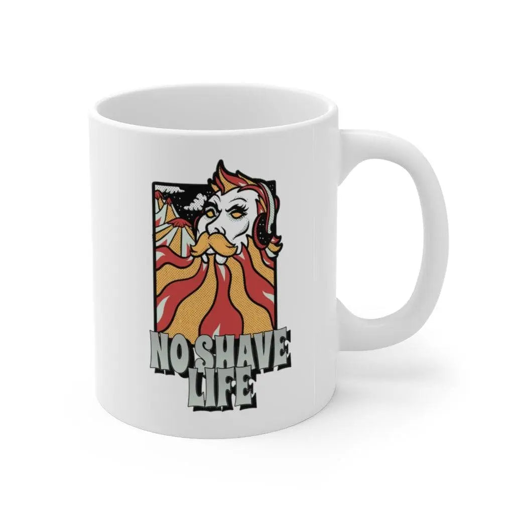 NSL Graphic White Ceramic Coffee Mug|Mug