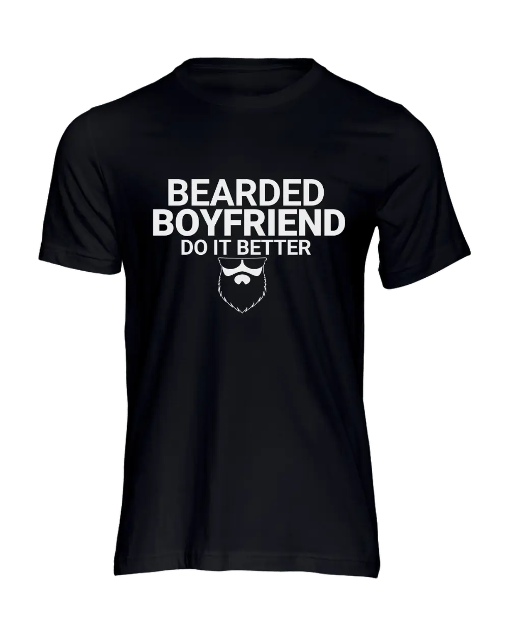 I'm With Bearded Boyfriend/Bearded Boyfriend Couple T-Shirt|Couple T-shirt