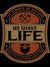 Live Bearded, Die Awesome Sticker|Patch & Stickers