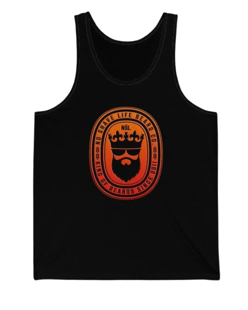 King of Beards Black Men's Tank Top|Mens Tank Top