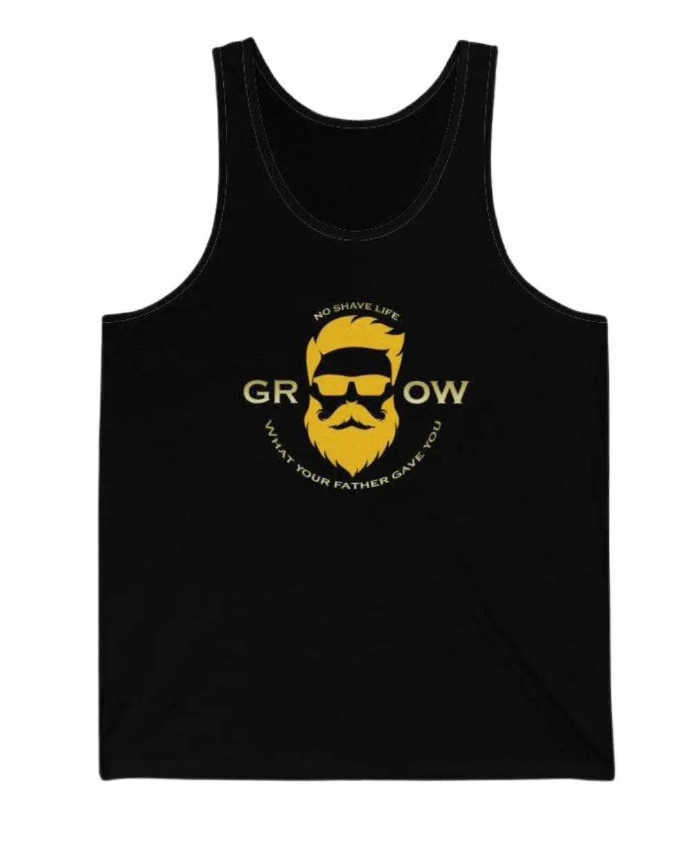 Grow A Beard Black Men's Tank Top|Mens Tank Top
