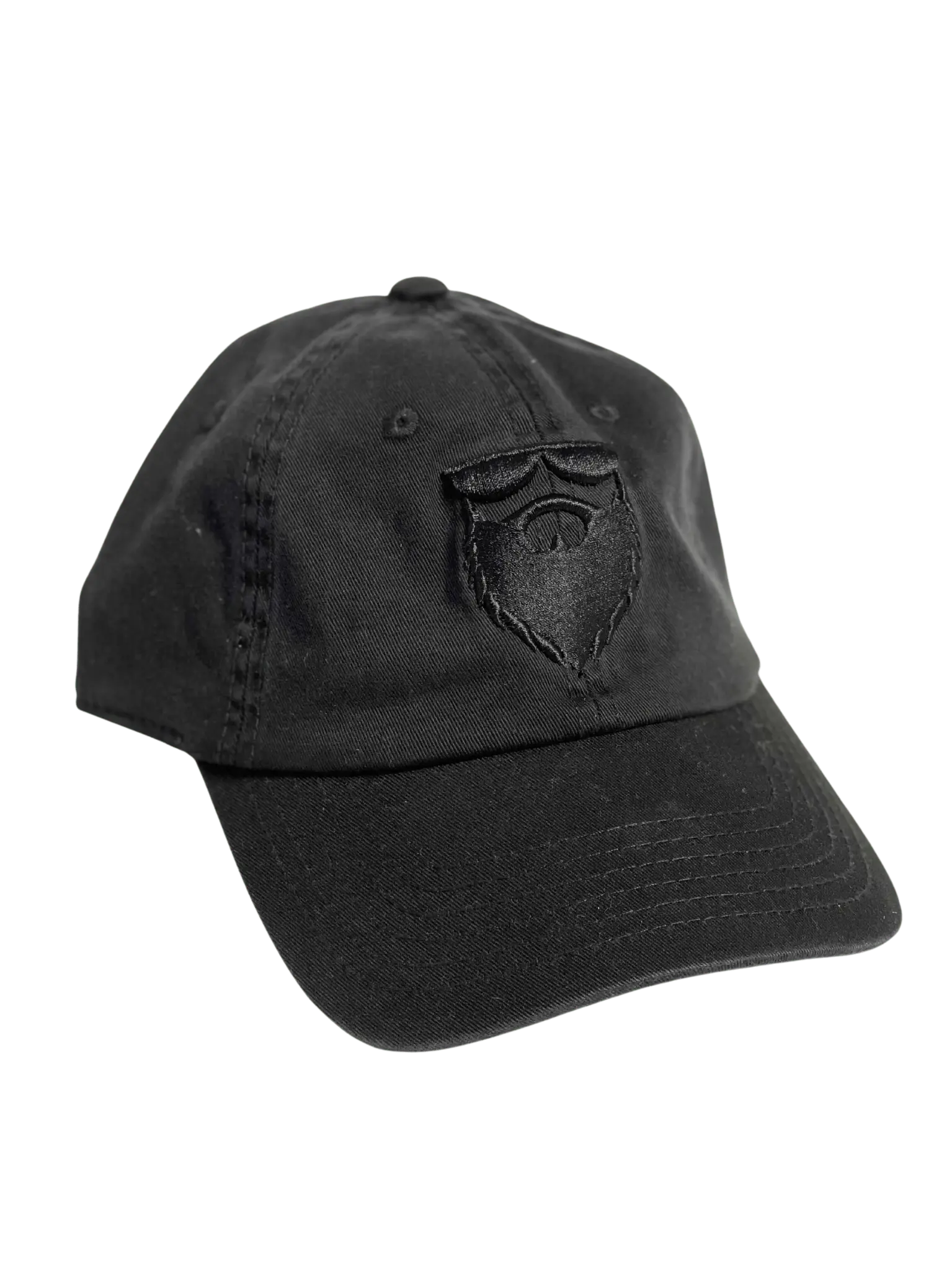 NSL OG Beard Logo Curved Brim Black Dad Hat|Hat