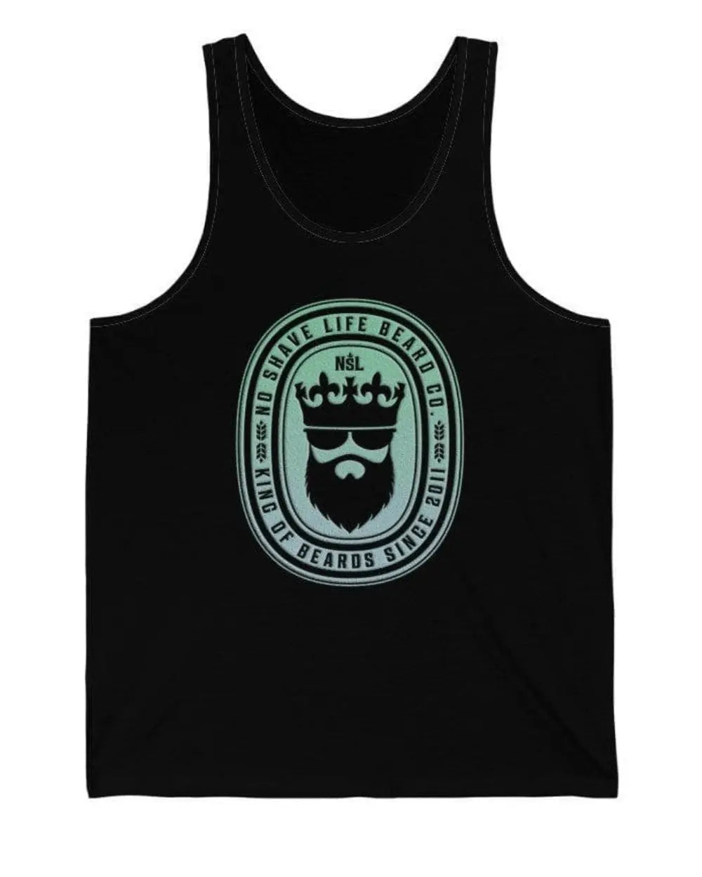 King of Beards Black Men's Tank Top|Mens Tank Top