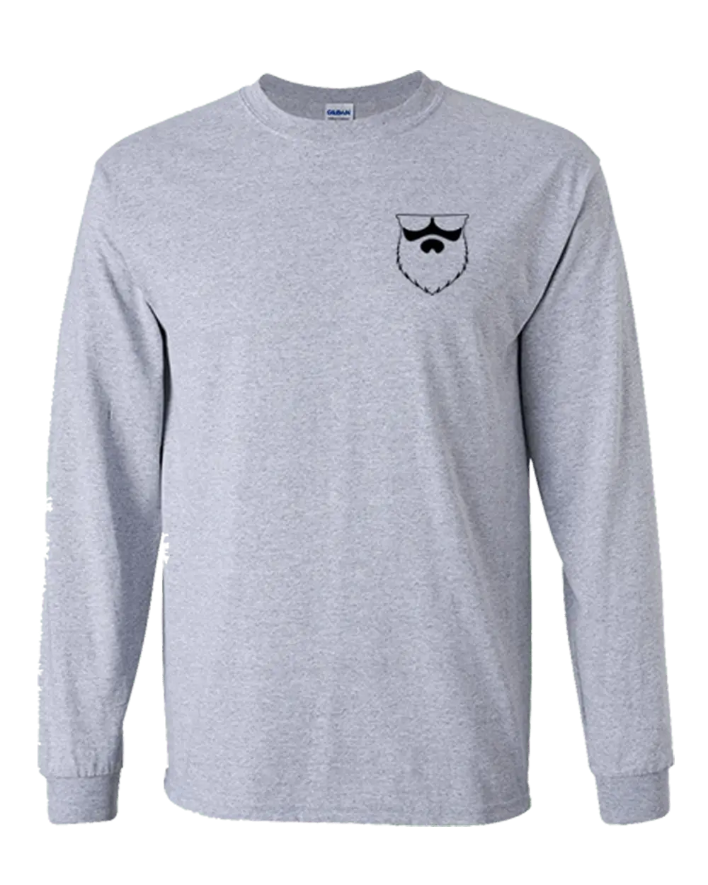 Always Bearded Grey Long Sleeve Shirt|Long Sleeve Shirt