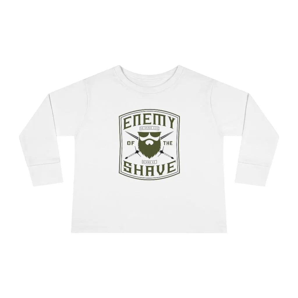 Enemy of the Shave Toddler Long Sleeve Shirt|Toddler Long Sleeve