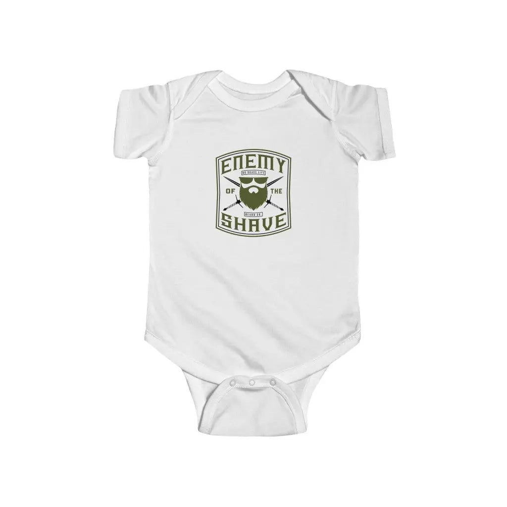 ENEMY OF THE SHAVE Baby Infant Bodysuit Onesie|Baby Onesie
