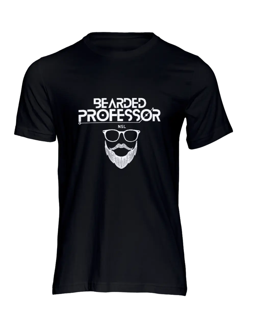 Bearded Professor Black Men's T-Shirt|T-Shirt