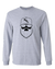 No Shave Life Beard League Grey Long Sleeve Shirt|Long Sleeve Shirt