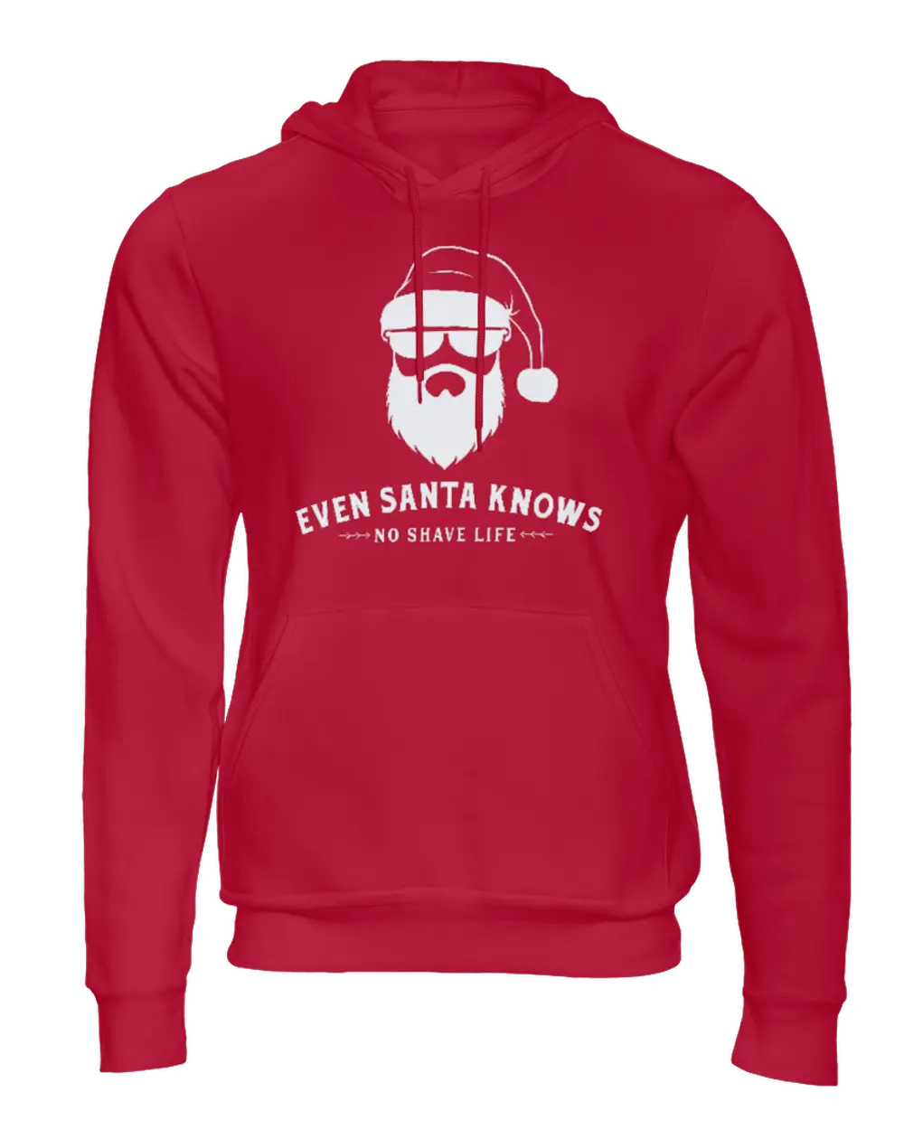 Even Santa Knows Red Hoodie Printify