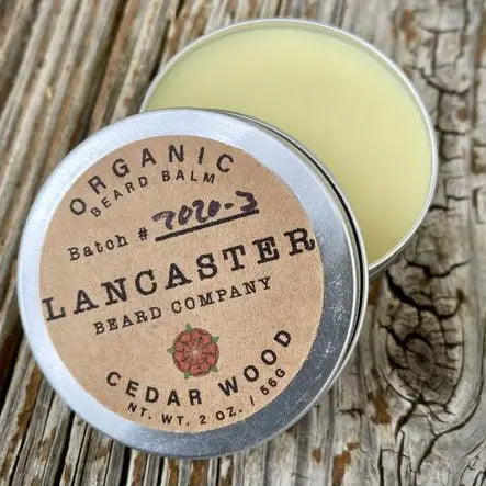 Lancaster Beard Company's Cedar Wood Organic Beard Balm