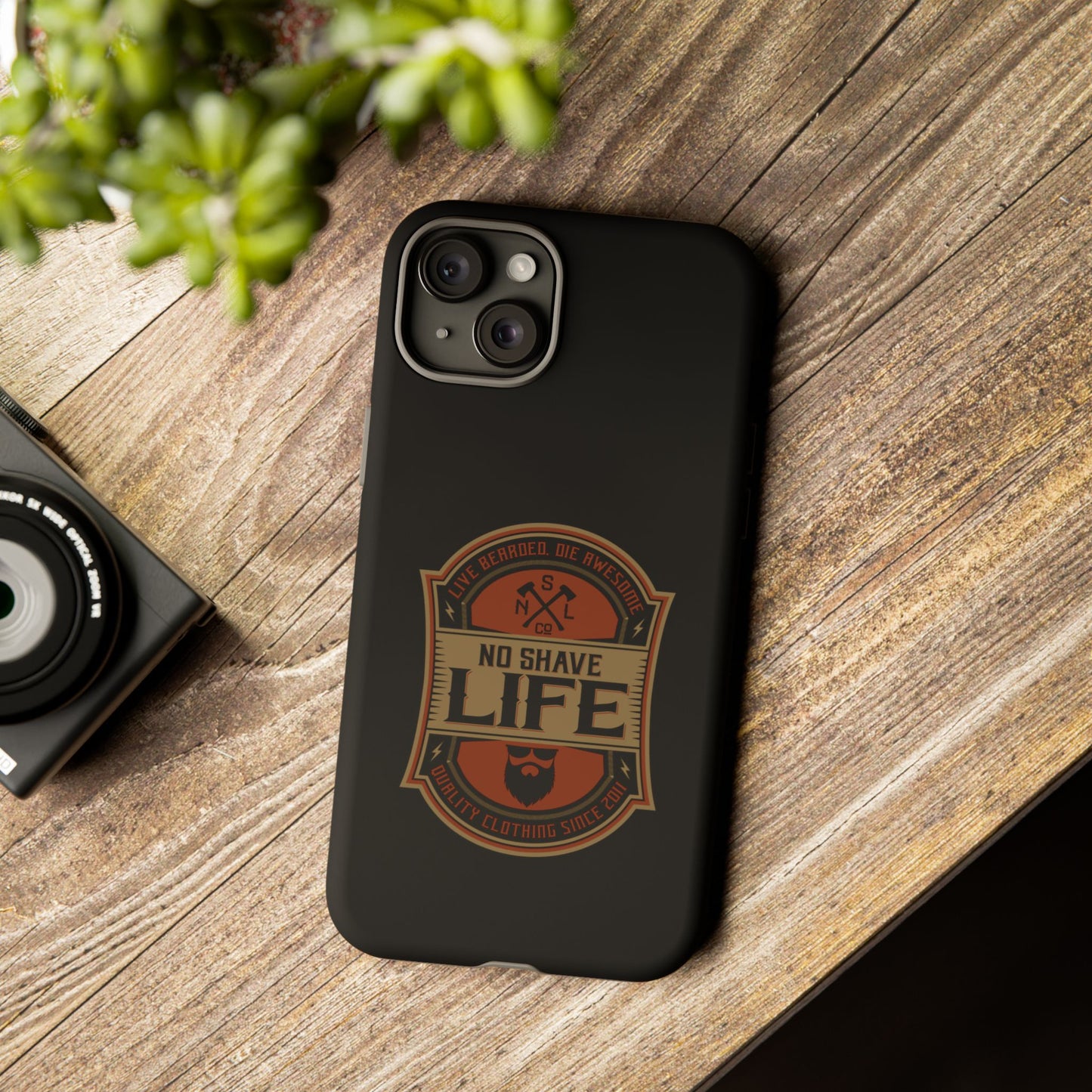 Live Bearded Hard Phone Case