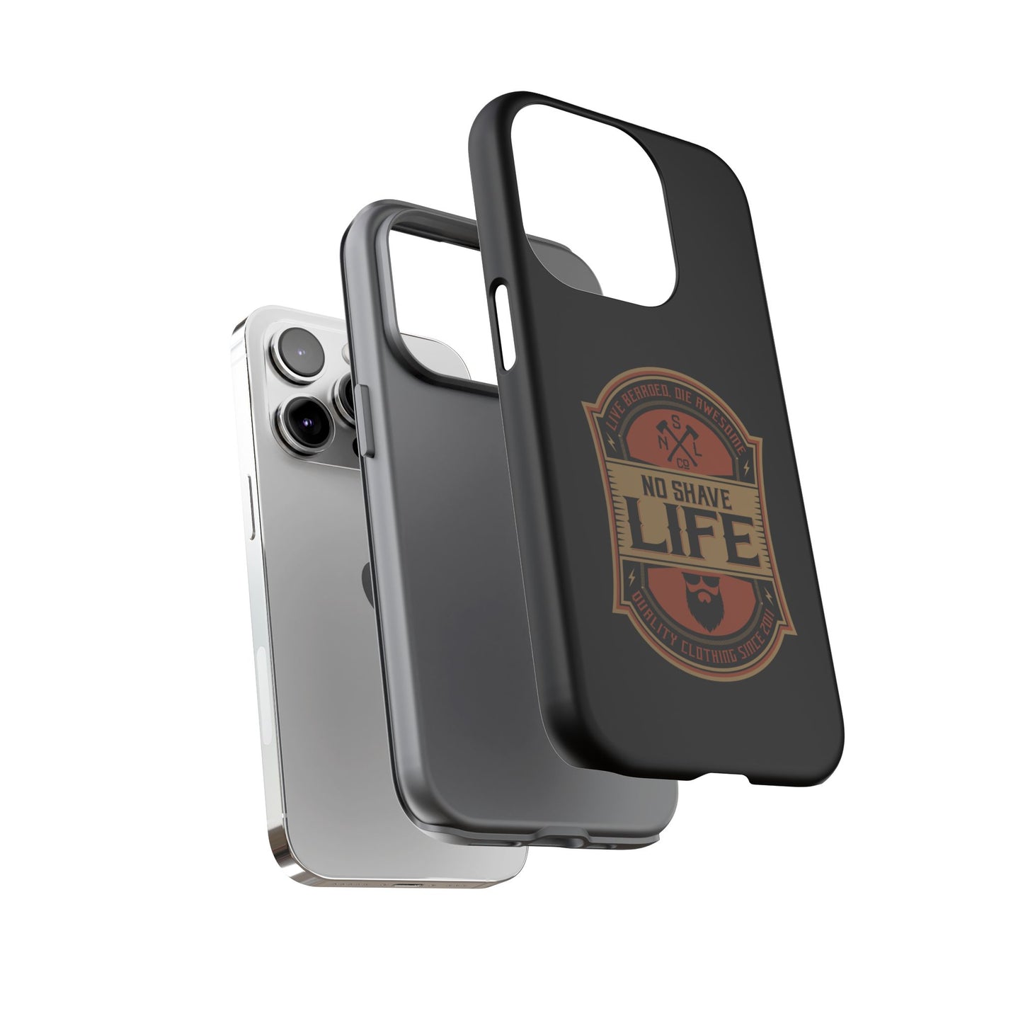 Live Bearded Hard Phone Case