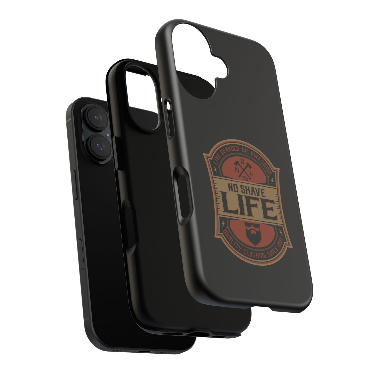 Live Bearded Hard Phone Case