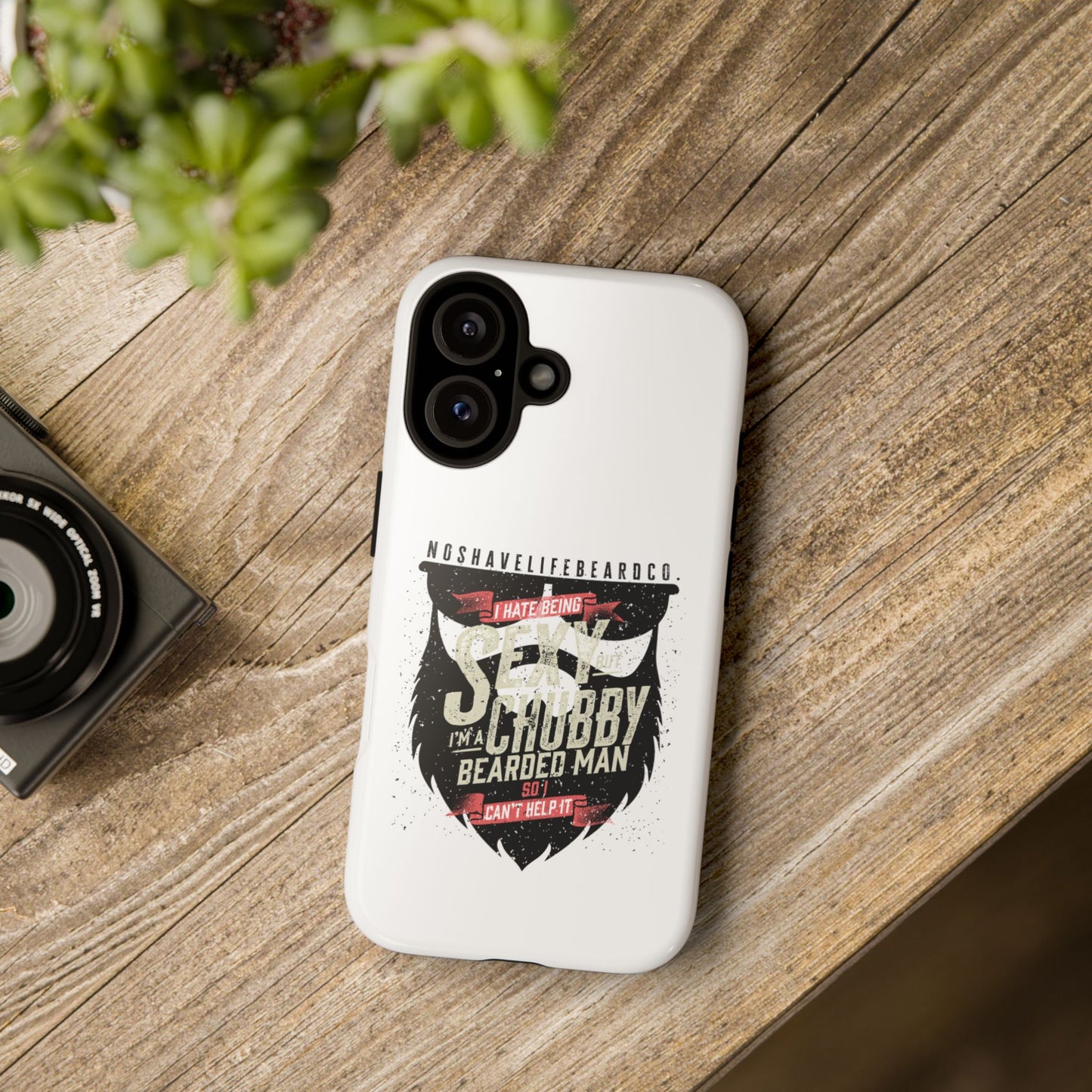 Chubby Bearded & Sexy Man Hard Phone Case