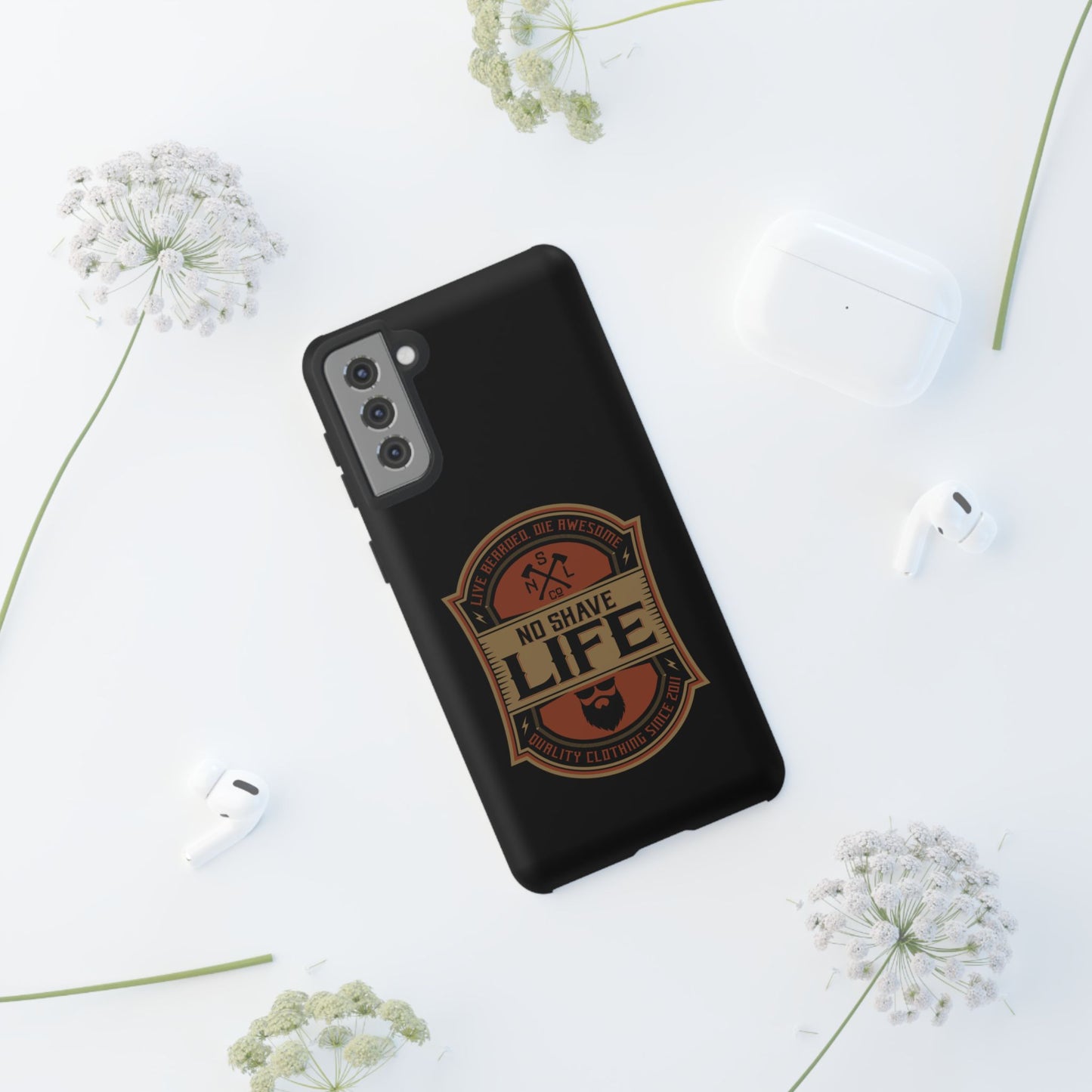 Live Bearded Hard Phone Case