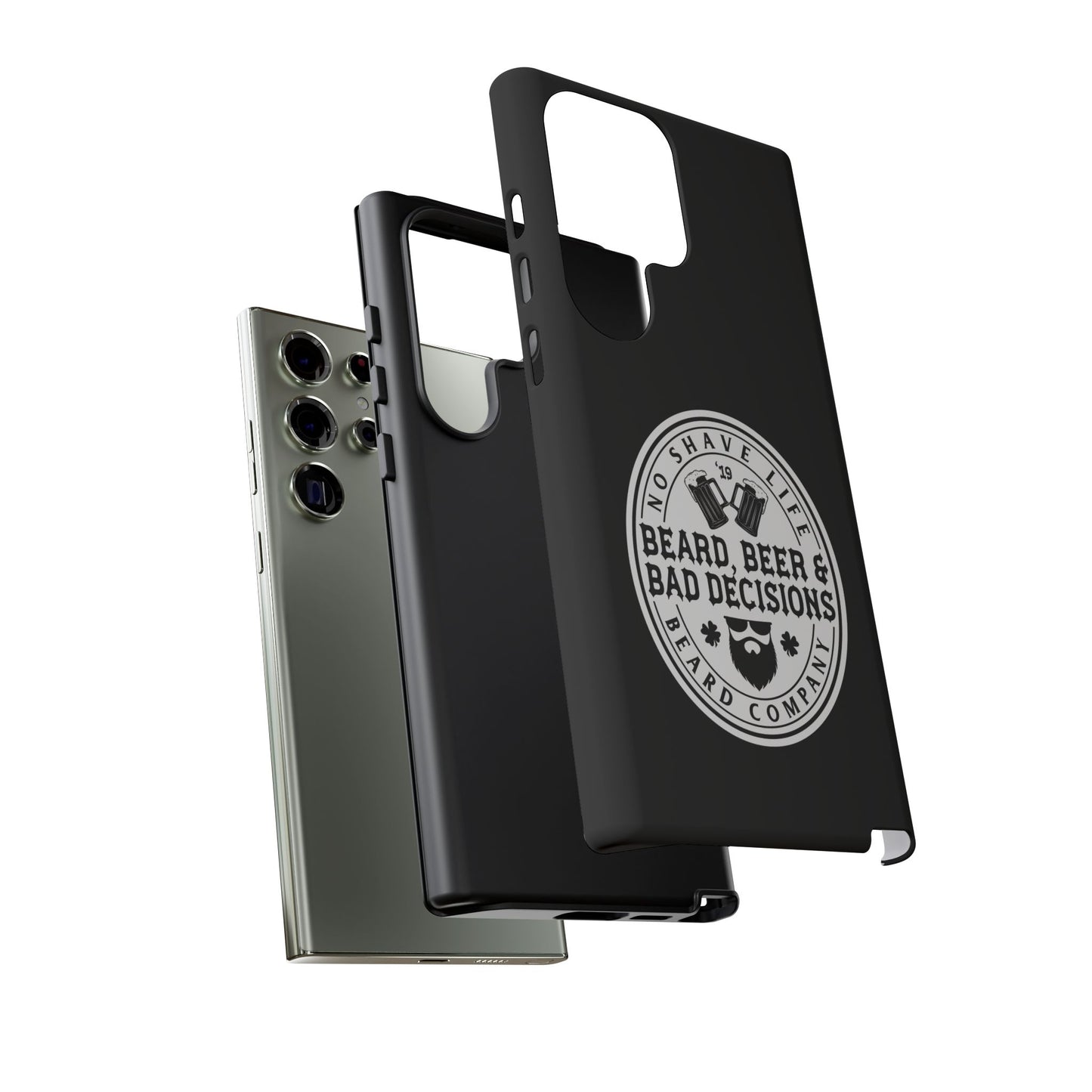 Beard, Beer & Bad Decisions Hard Phone Case