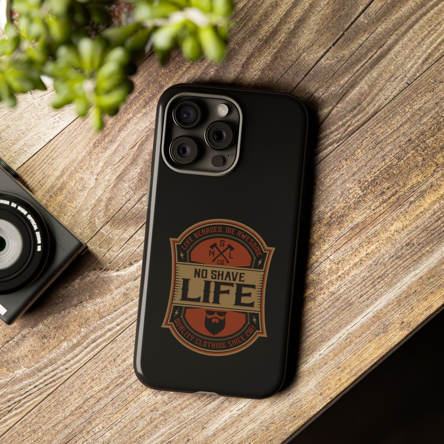 Live Bearded Hard Phone Case
