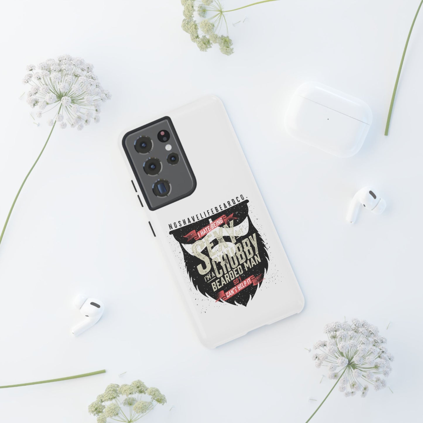 Chubby Bearded & Sexy Man Hard Phone Case