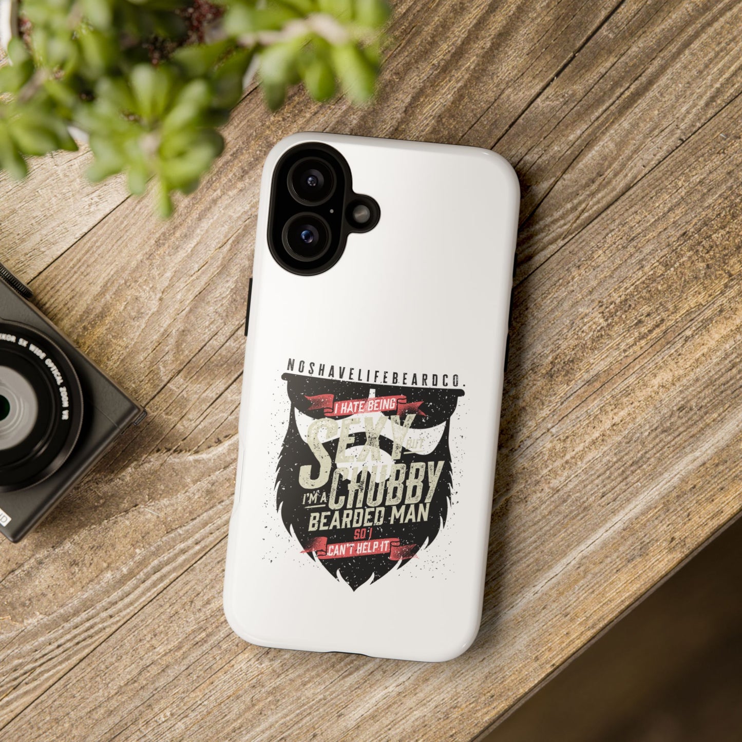Chubby Bearded & Sexy Man Hard Phone Case