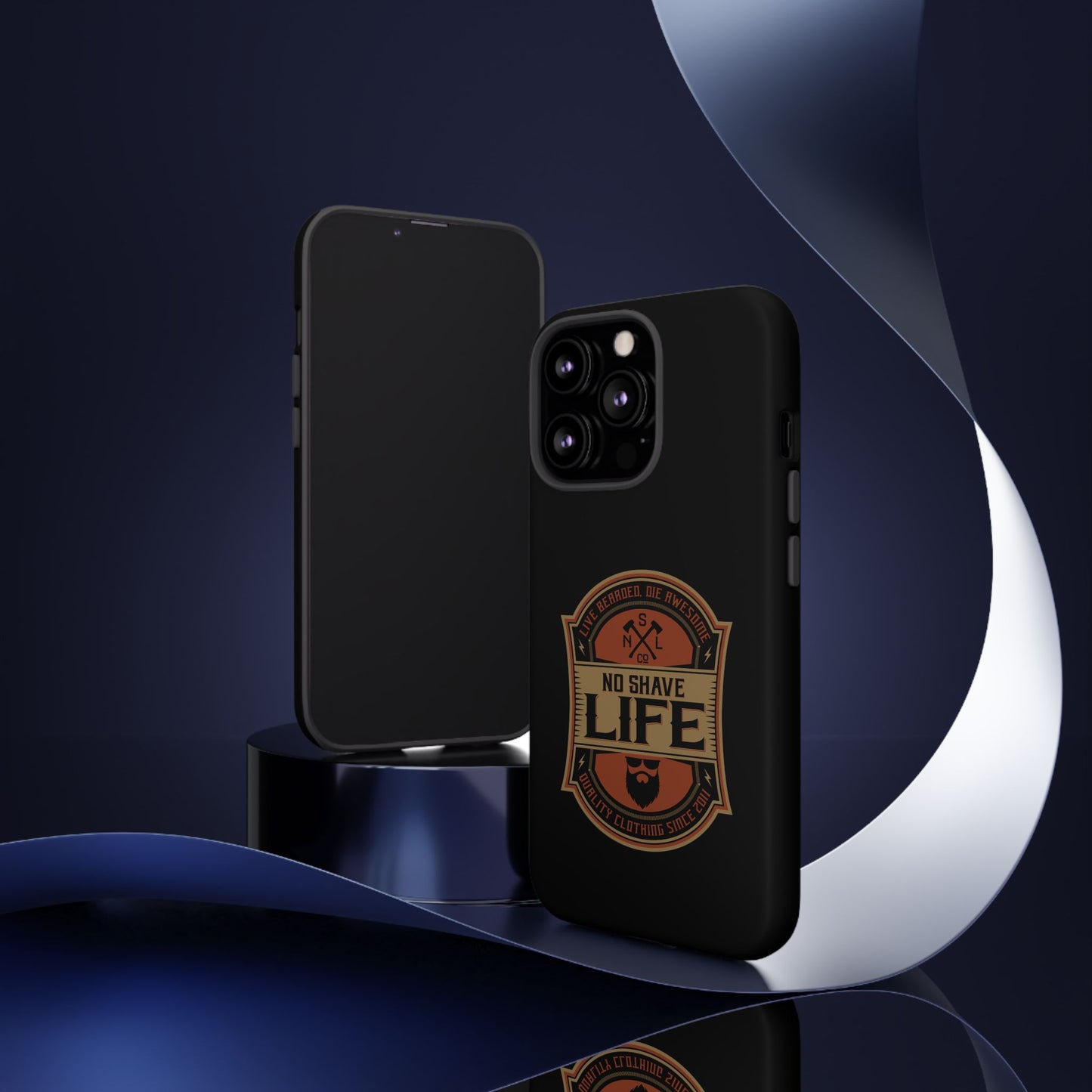 Live Bearded Hard Phone Case