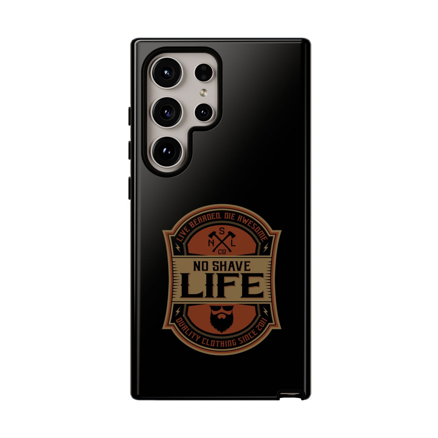 Live Bearded Hard Phone Case