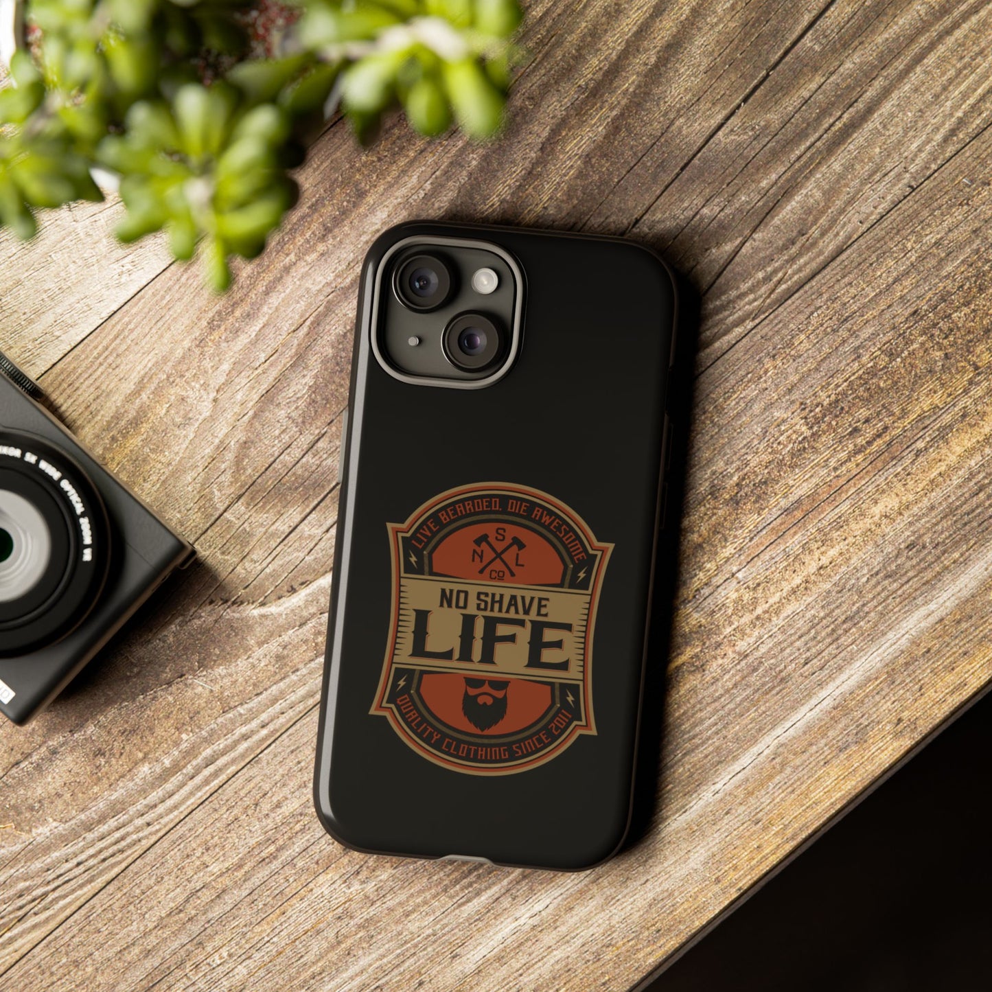 Live Bearded Hard Phone Case
