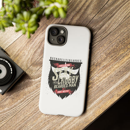 Chubby Bearded & Sexy Man Hard Phone Case