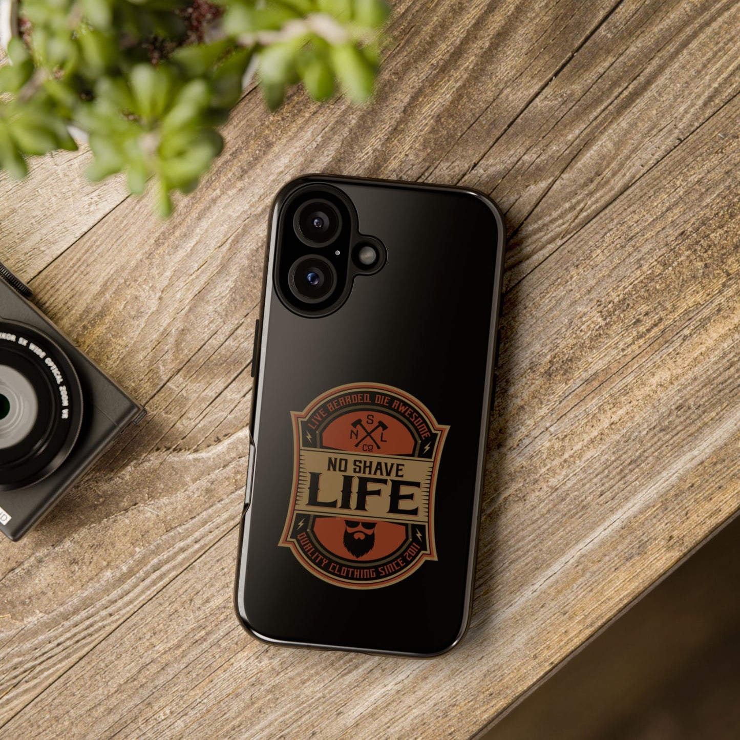 Live Bearded Hard Phone Case