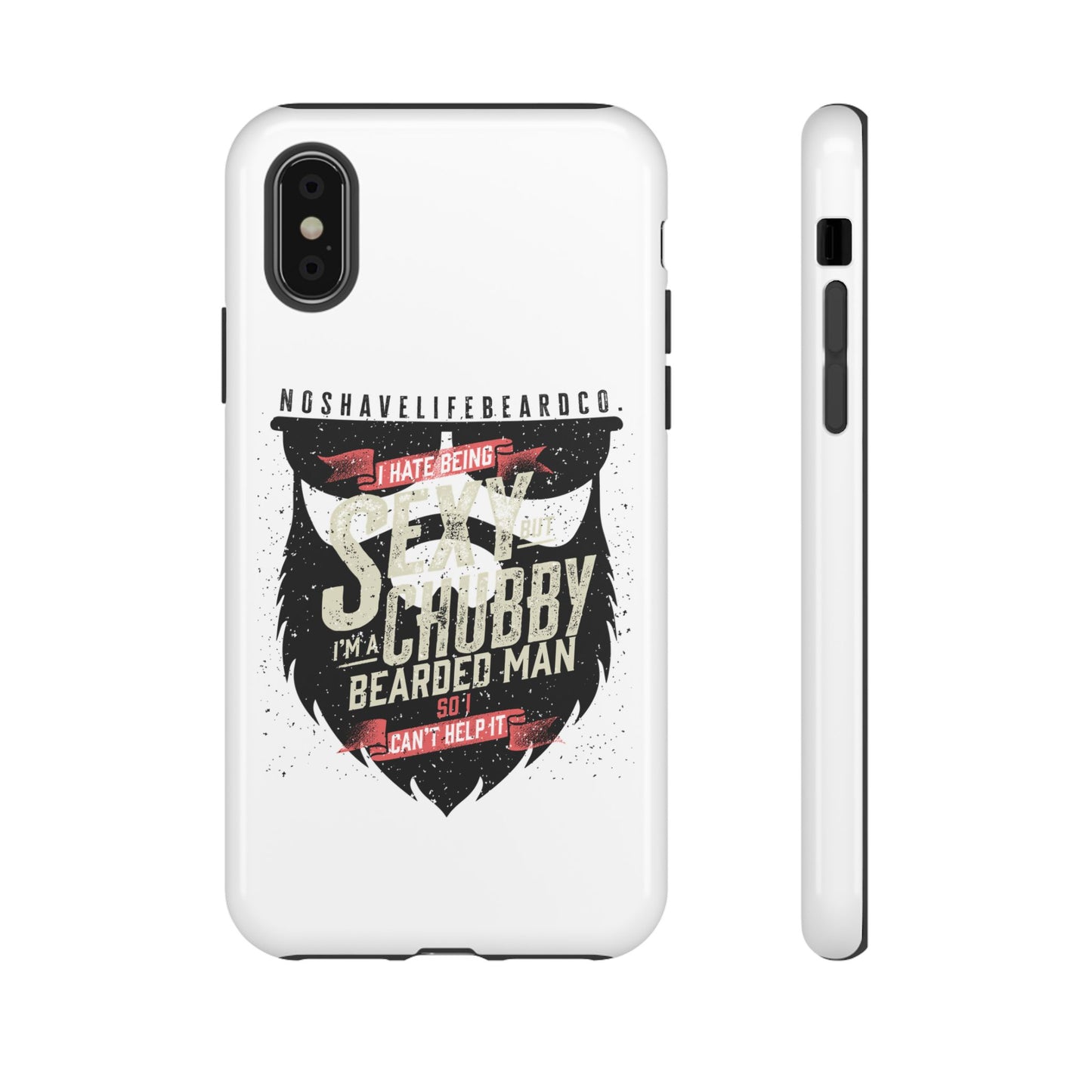 Chubby Bearded & Sexy Man Hard Phone Case