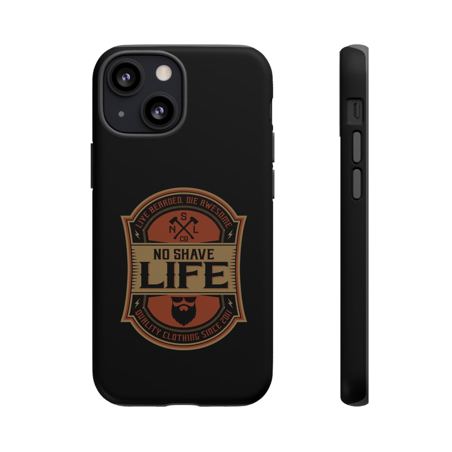 Live Bearded Hard Phone Case