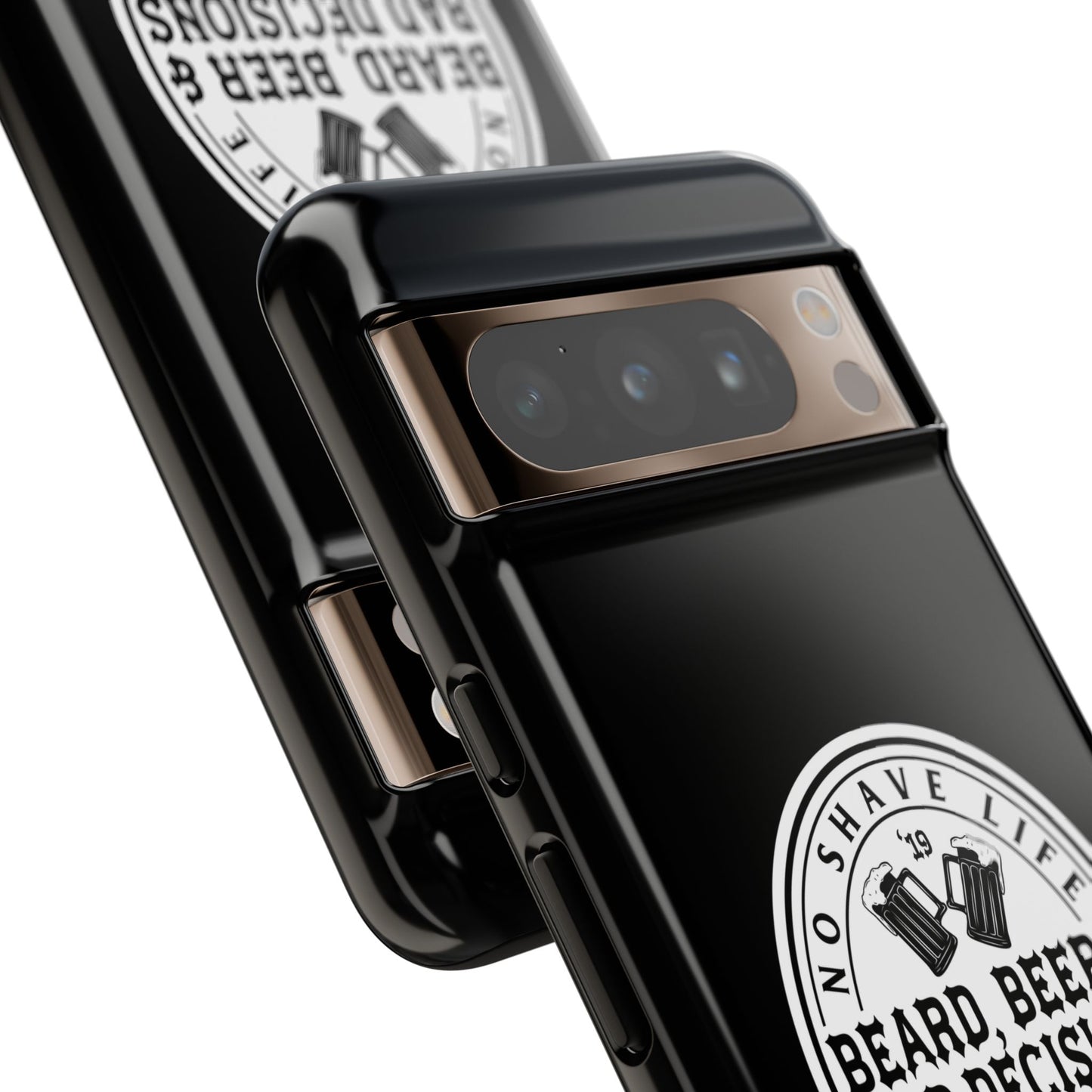 Beard, Beer & Bad Decisions Hard Phone Case