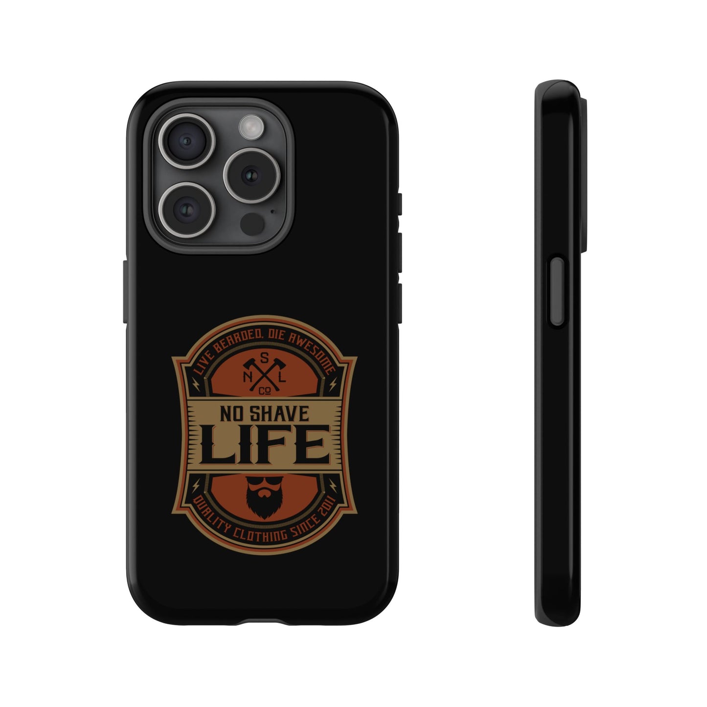 Live Bearded Hard Phone Case