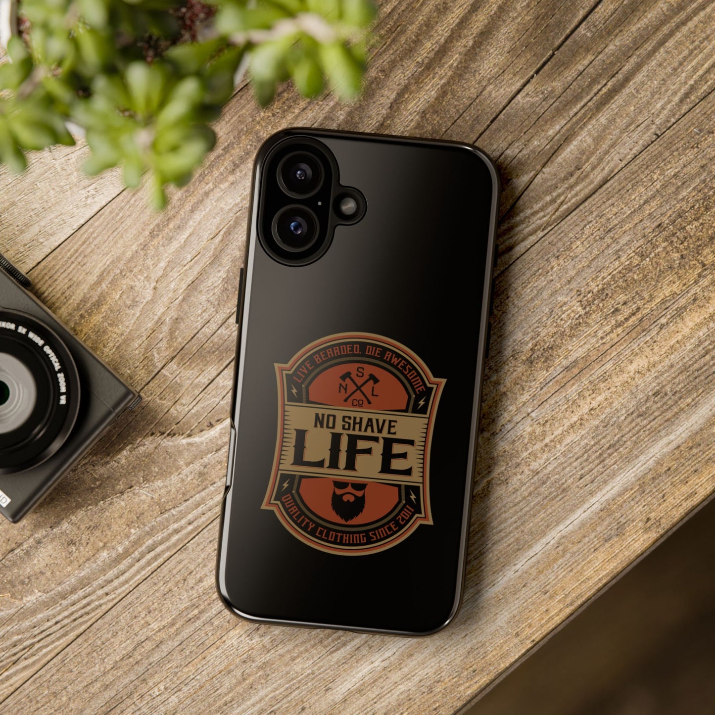 Live Bearded Hard Phone Case
