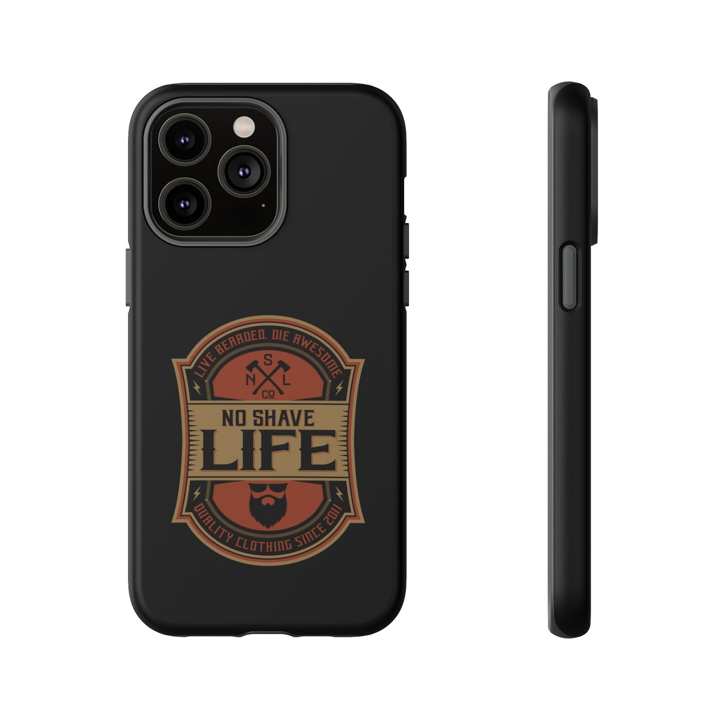 Live Bearded Hard Phone Case