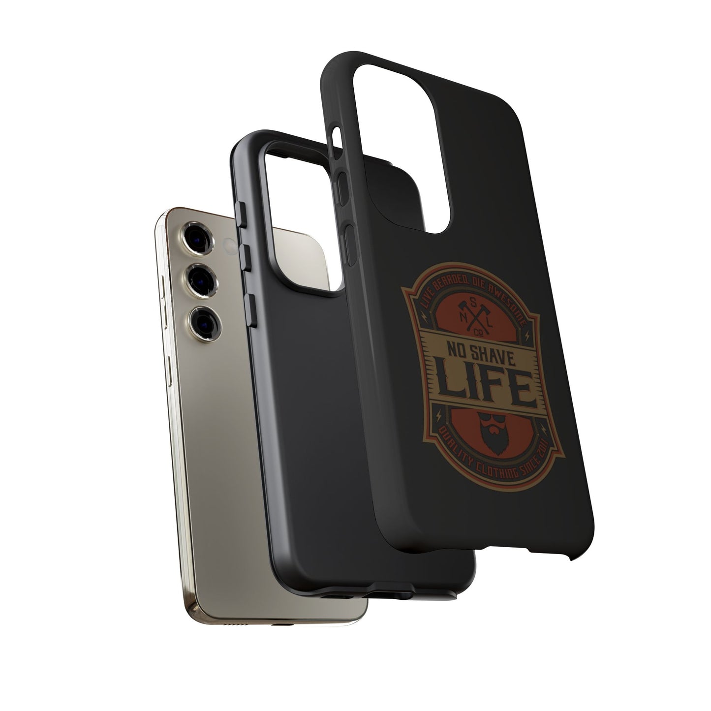 Live Bearded Hard Phone Case
