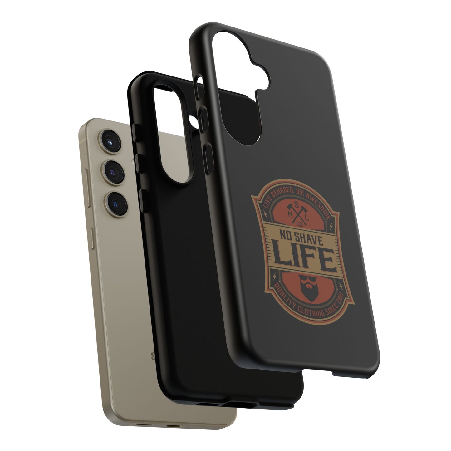 Live Bearded Hard Phone Case