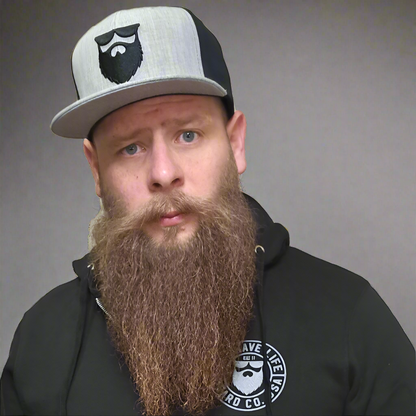 OG Beard Logo Snapback - Heather Grey/Black