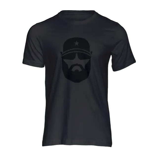 Tactical Bearded Man Black Men's T-Shirt|T-Shirt