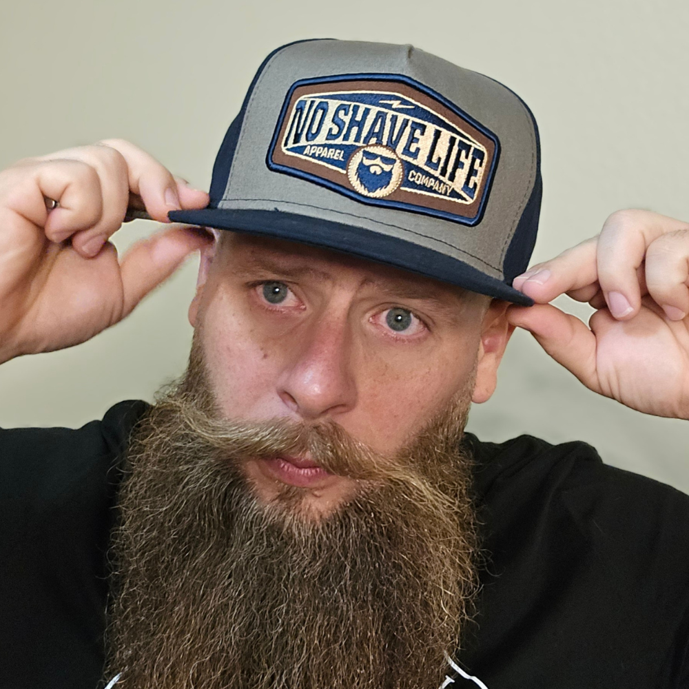 Bolt No Shave Life Snapback - Navy/Charcoal