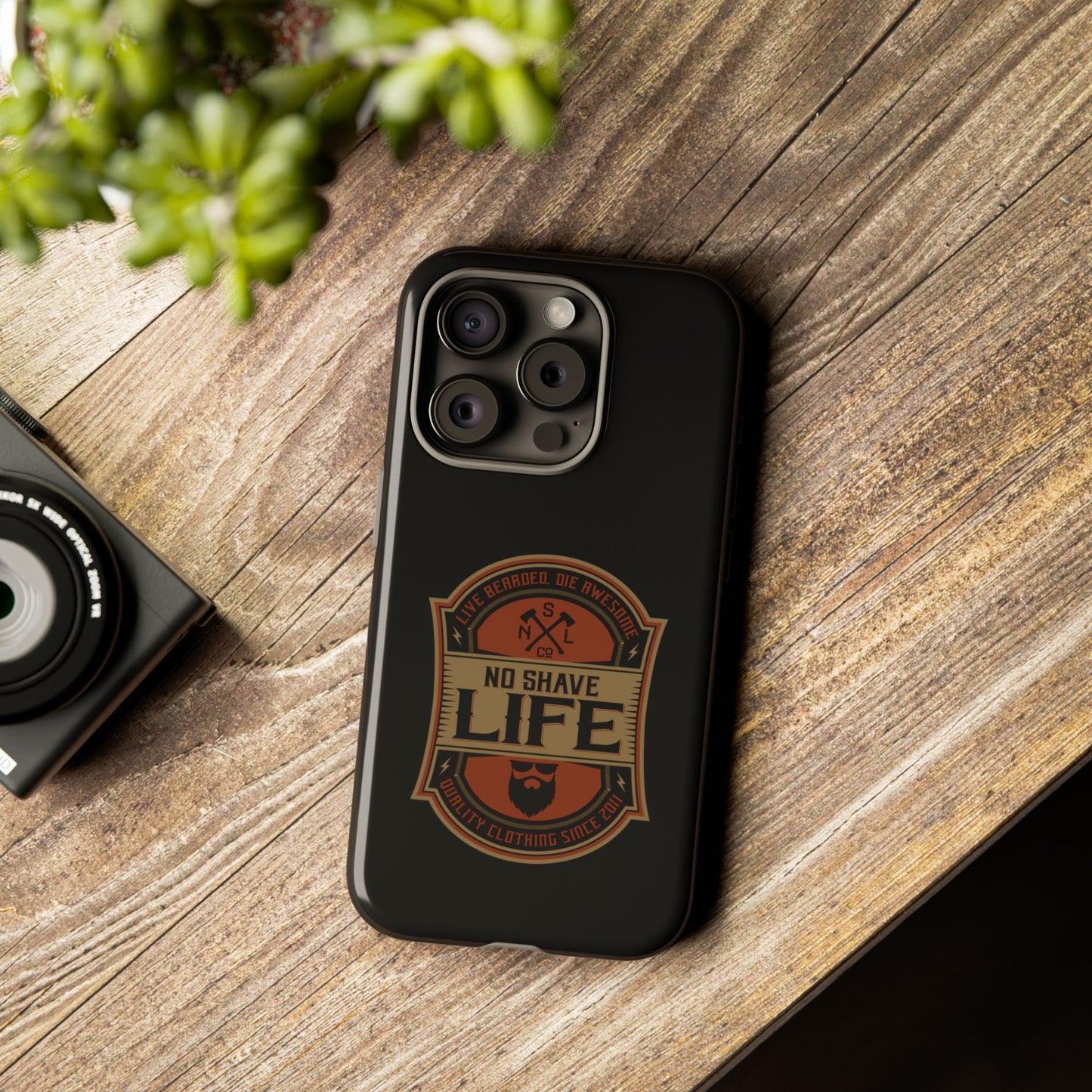 Live Bearded Hard Phone Case