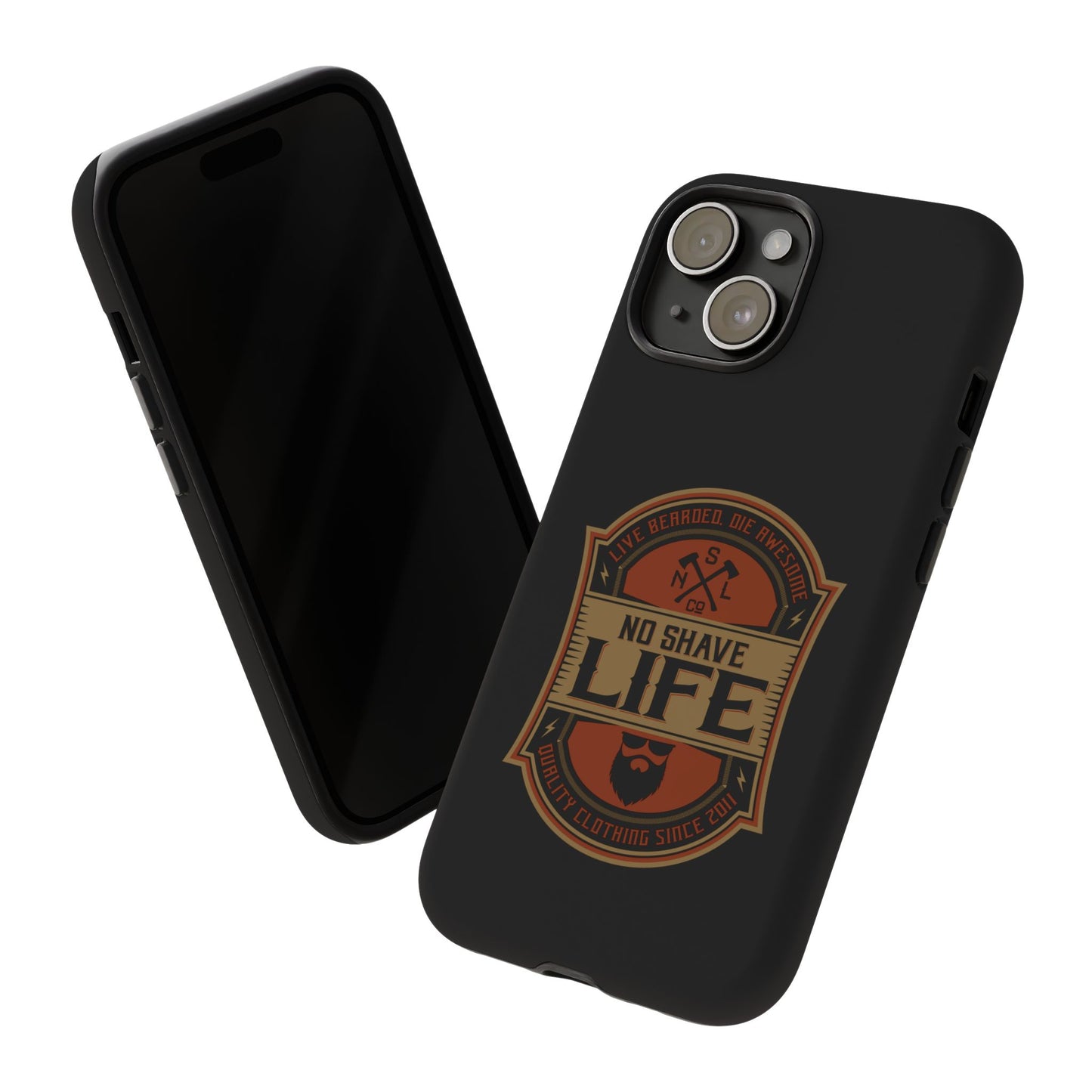 Live Bearded Hard Phone Case