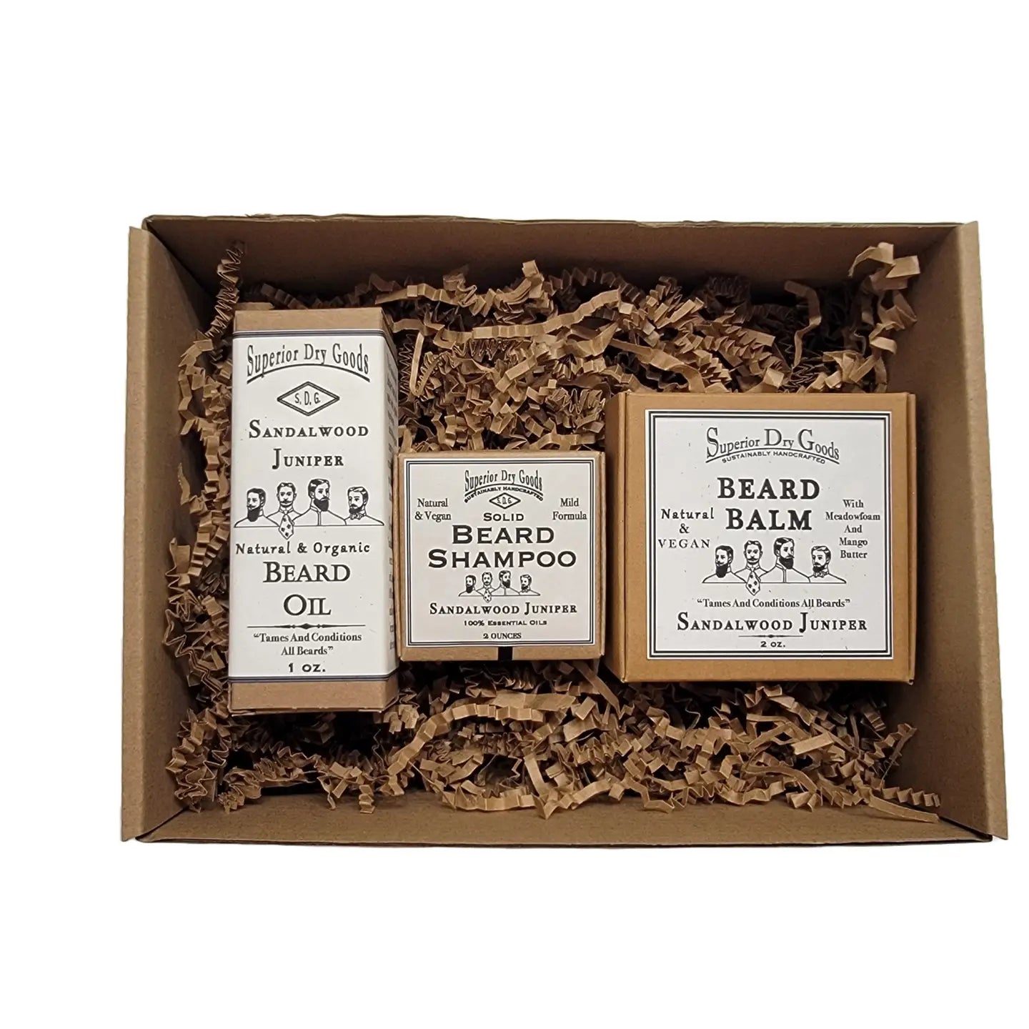 Handcrafted Deluxe Beard Set - Sandalwood