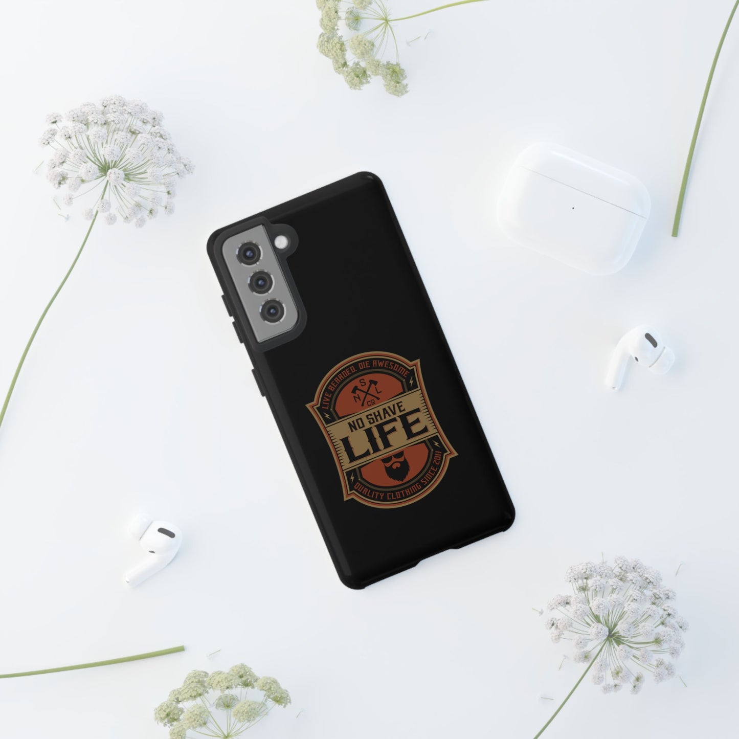 Live Bearded Hard Phone Case